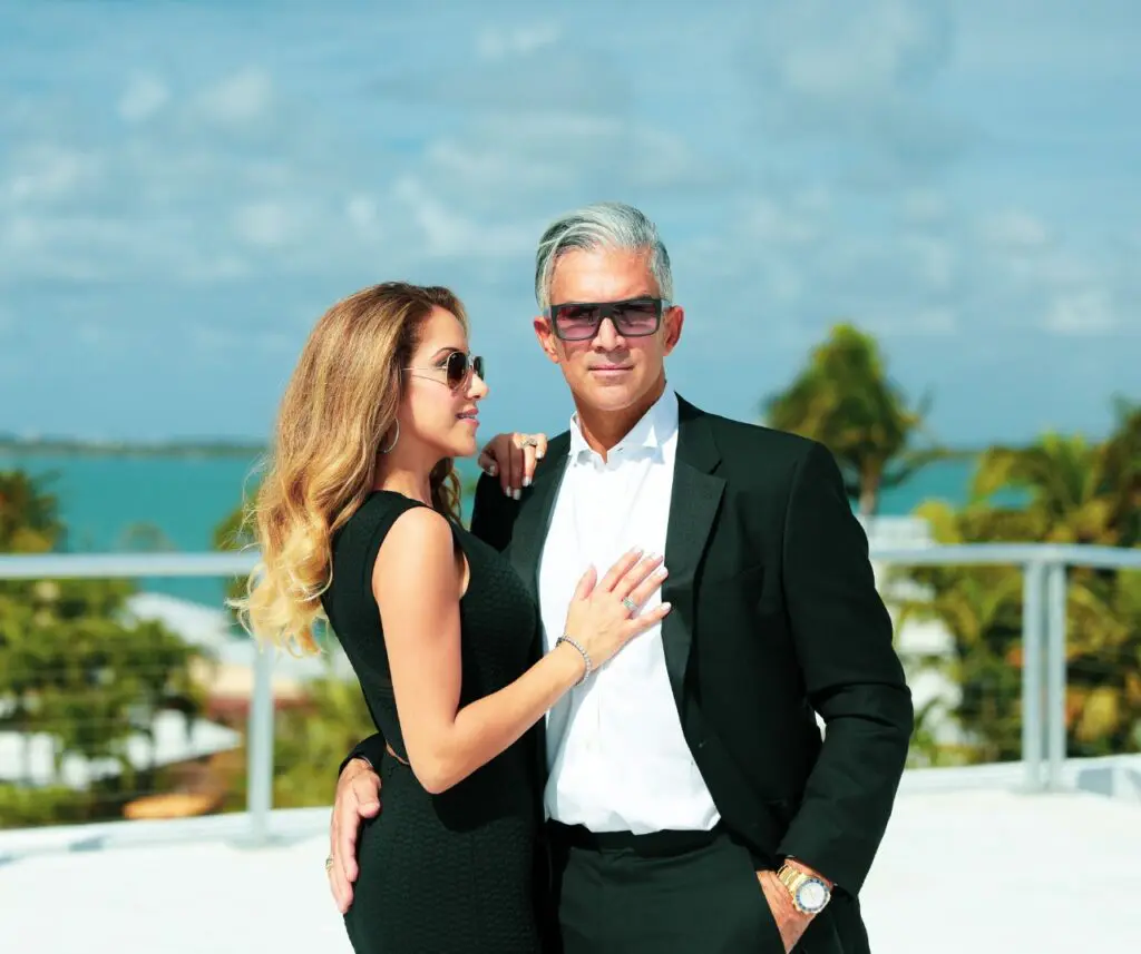 Couples Photography – black and white dramatic portrait