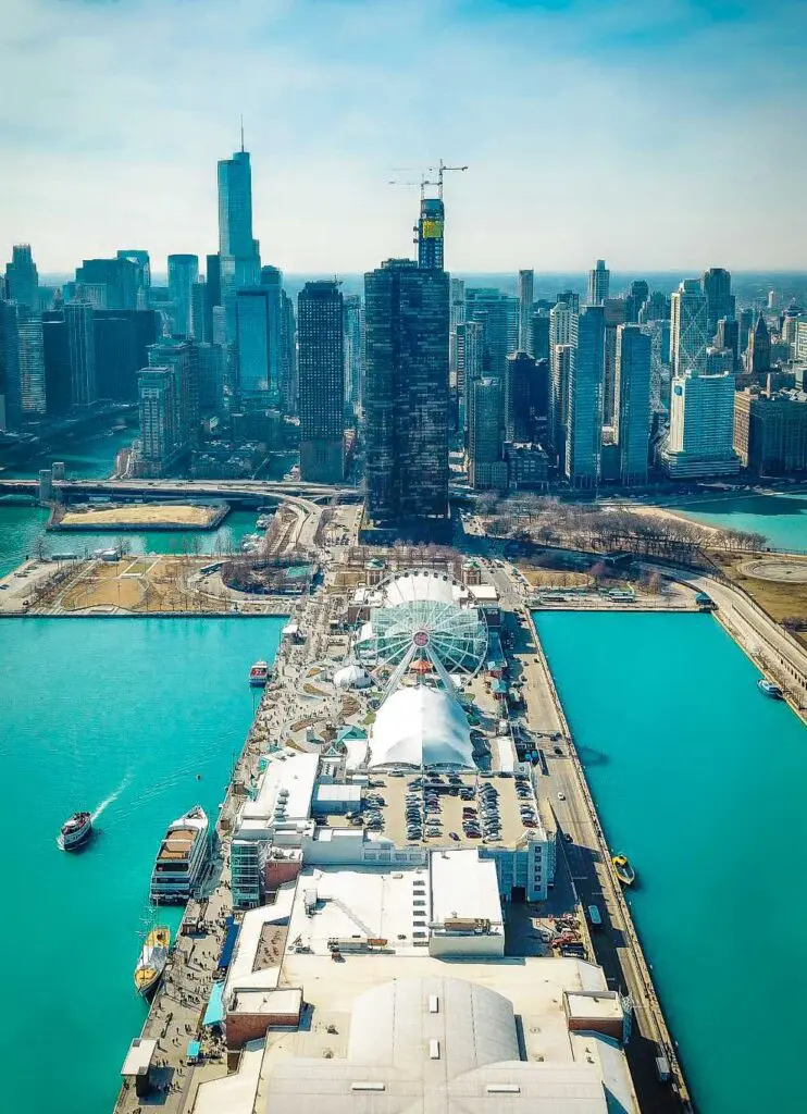 High-resolution drone footage Hollywood Floreda