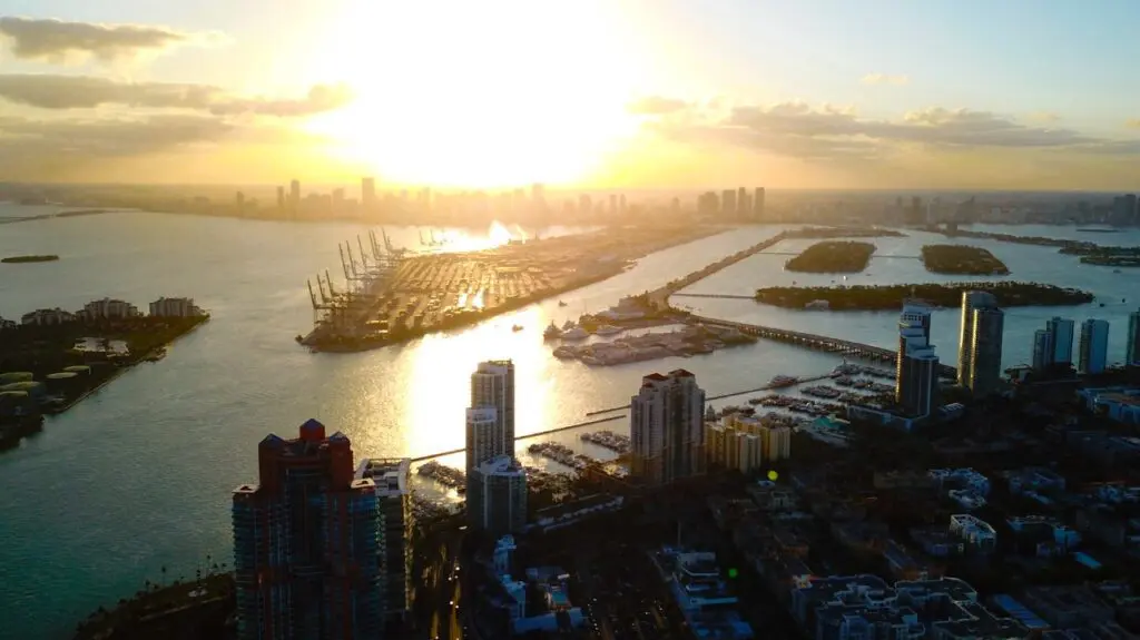 Creative aerial drone shots Hollywood Floreda