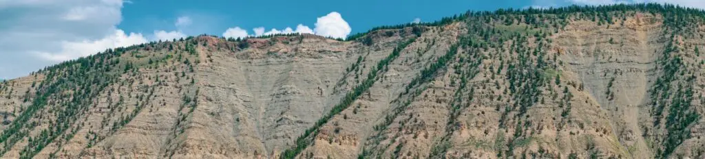 Mountain landscape photography with clouds and mist