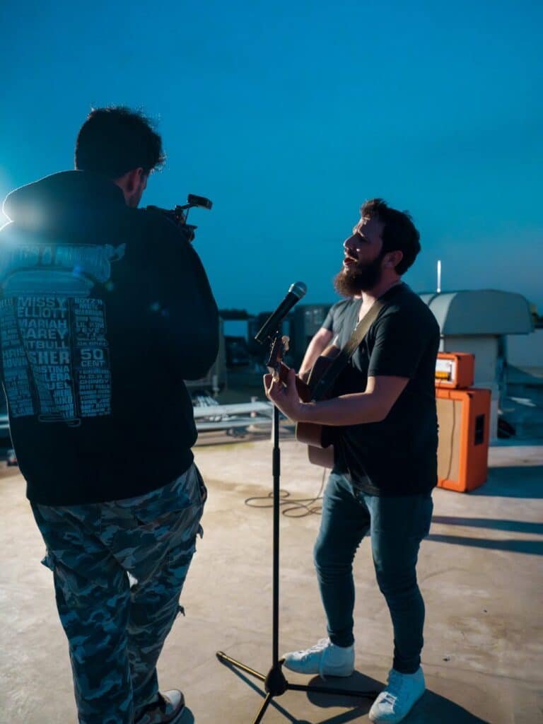 On-set behind the scenes photo from the Kavana 'Had It All' shoot