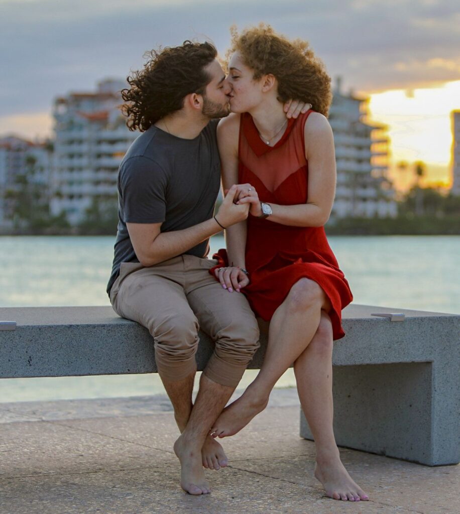 Couples Photography – romantic rooftop sunset session