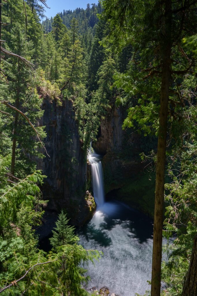 Toketee falls oregon umpqua national forest waterfall