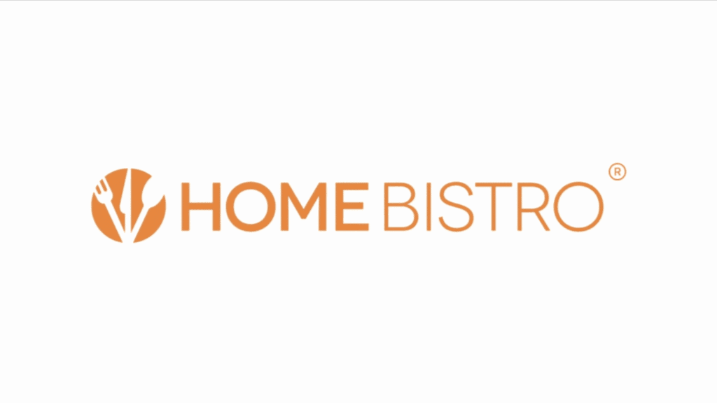 Orange wordmark logo reading Home Bistro on a white background