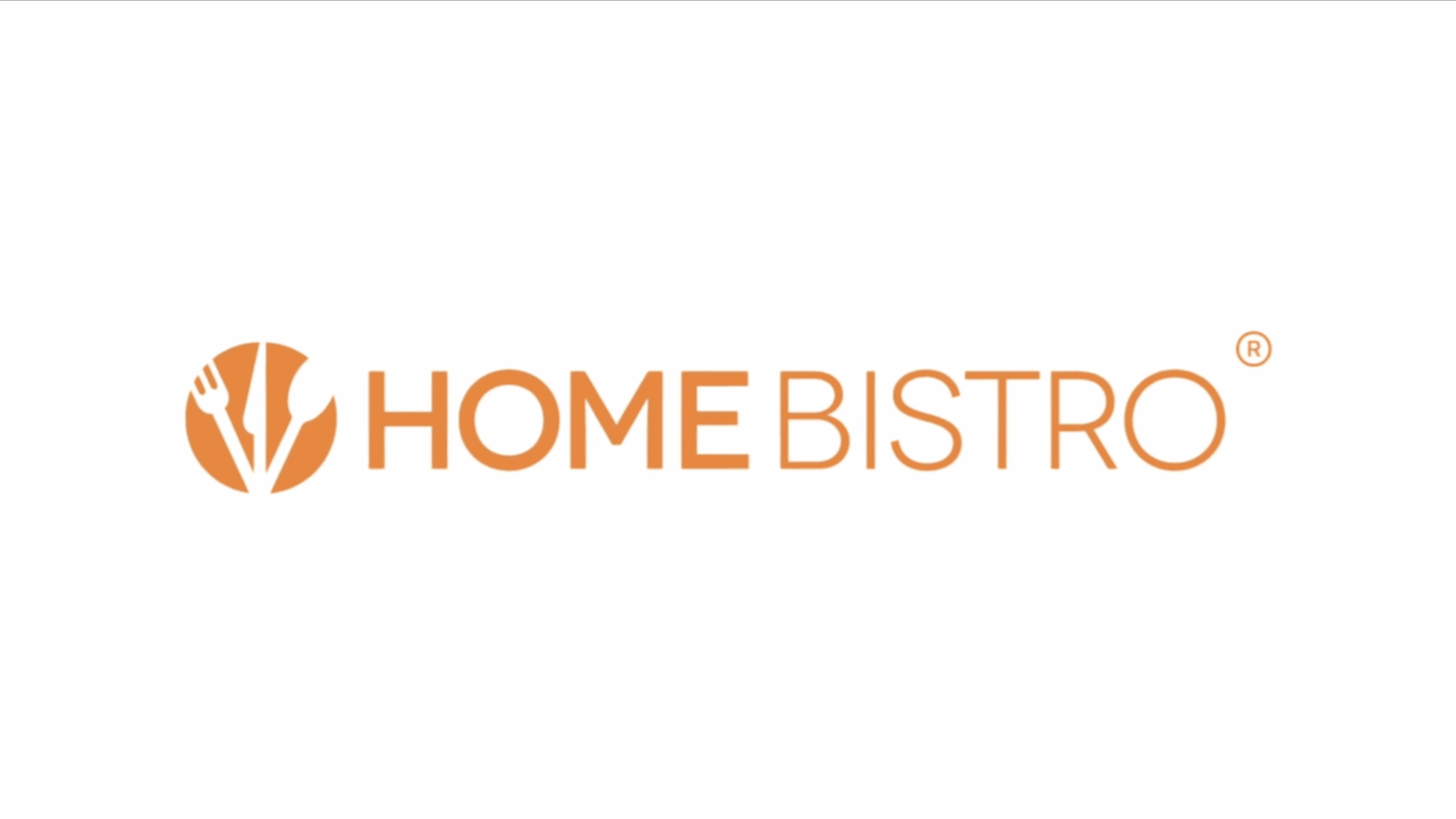 Orange wordmark logo reading Home Bistro on a white background