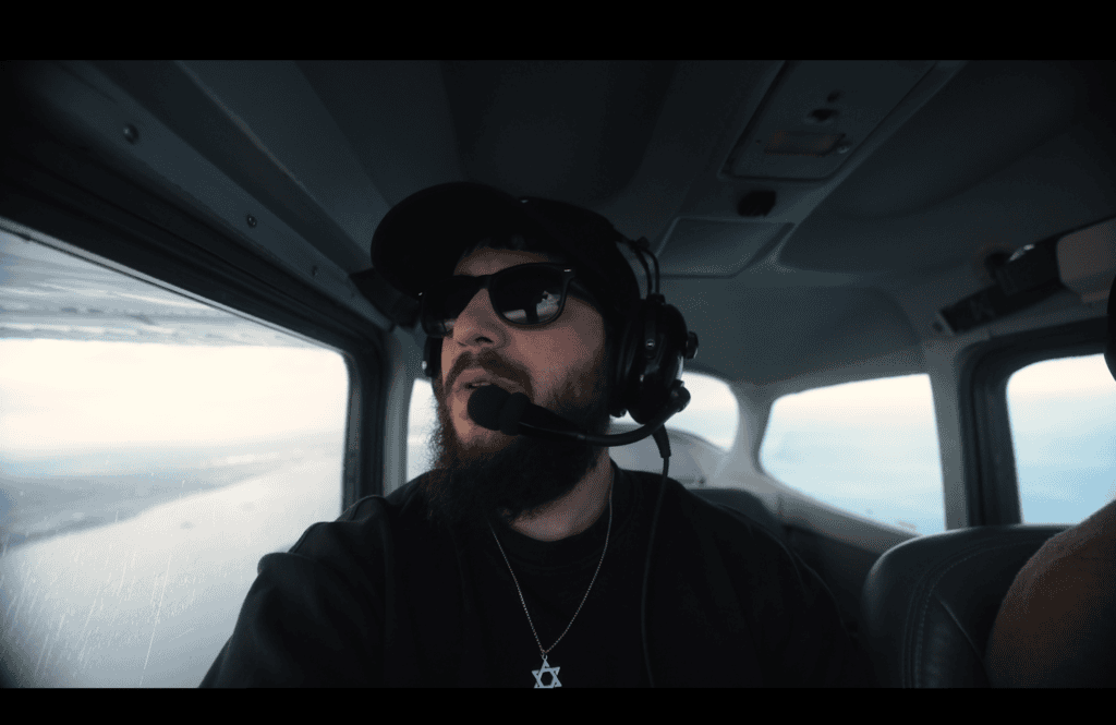 Behind the scenes on board the private plane out of the Space Coast during the Lubavitch Educational Center project